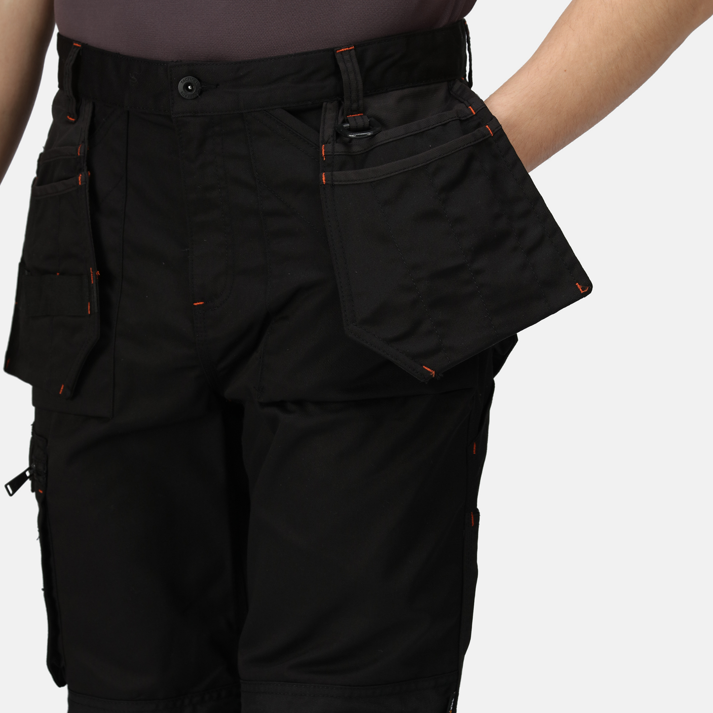 Regatta trousers work 32R TRJ387 Black Incursion Bronze