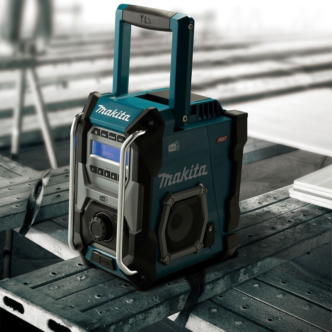 Makita MR003GZ Radio DAB Job Site Radio Bare Unit 40v XGT 18v LXT 12v CXT Silver