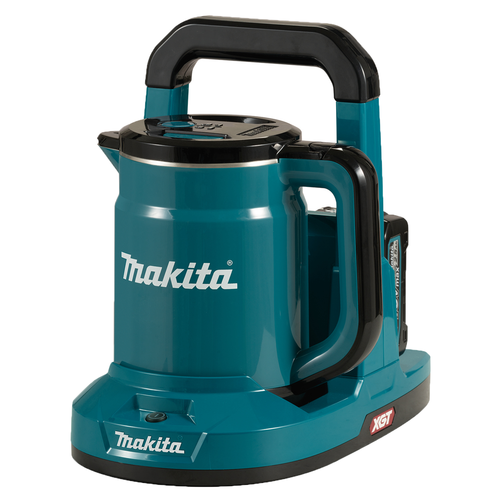 Makita KT001GD201 40v Kettle Max XGT 2x2 5Ah and charger Gold