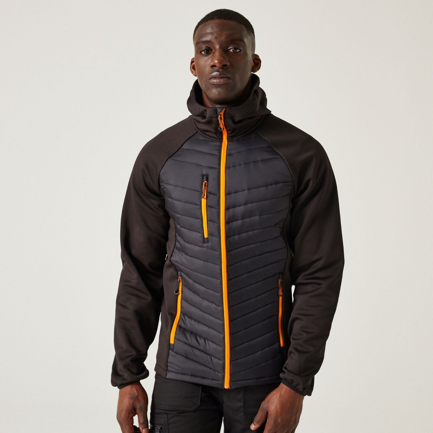 Regatta jacket TRA549 extra Large XL Black orange pop Navigate Silver
