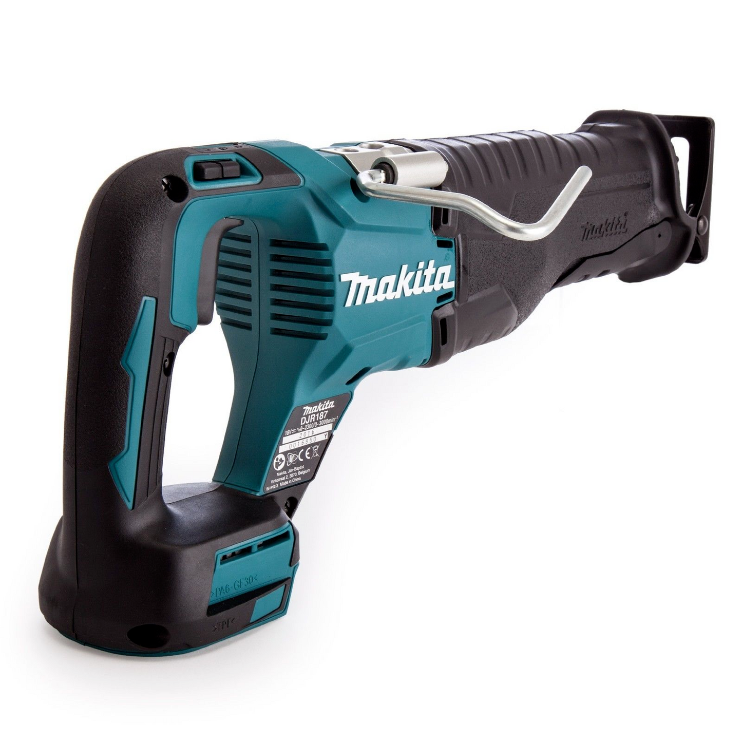Makita 18V Brushless Reciprocating Saw DJR187Z rear side view