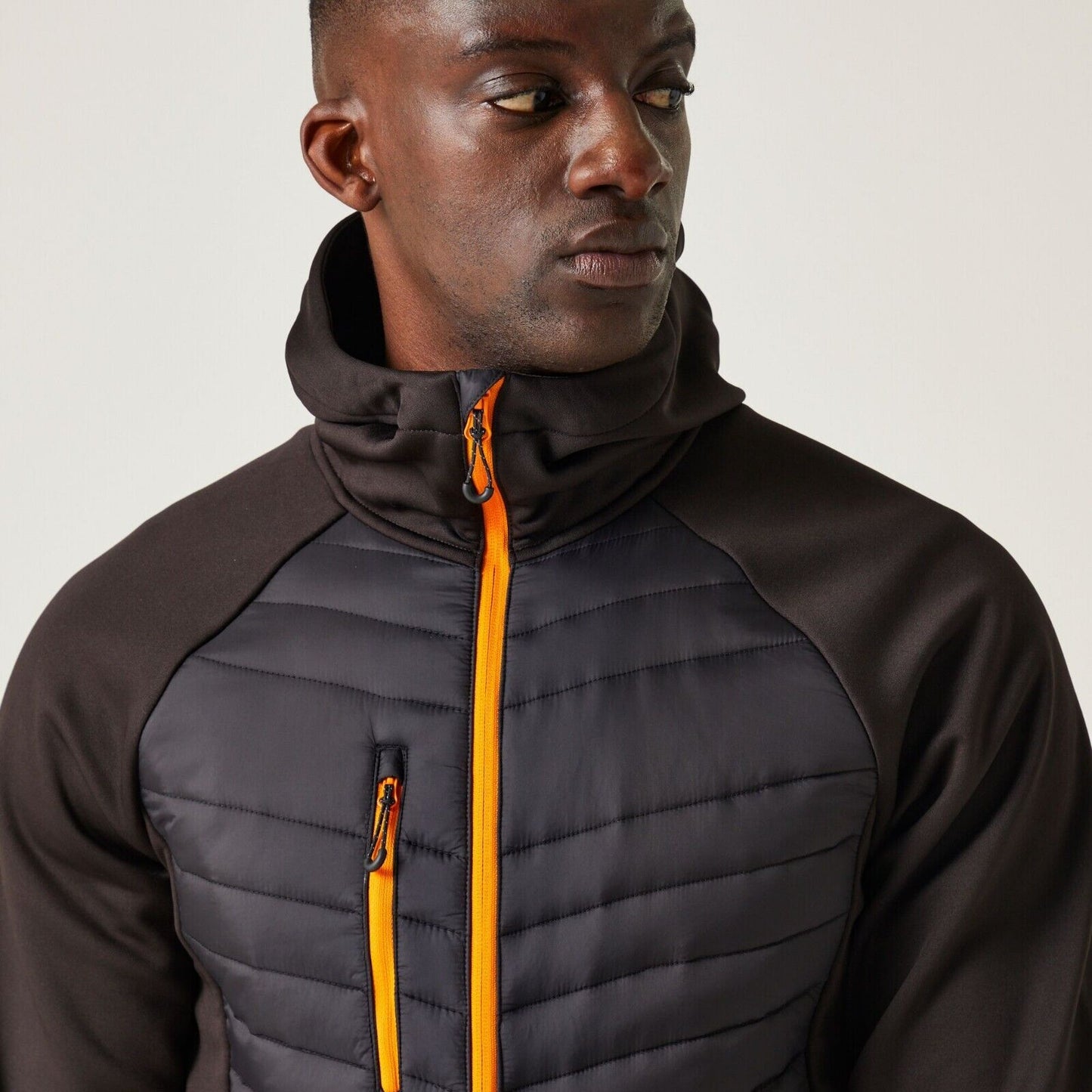 Regatta jacket TRA549 Medium M Black orange pop Navigate Silver