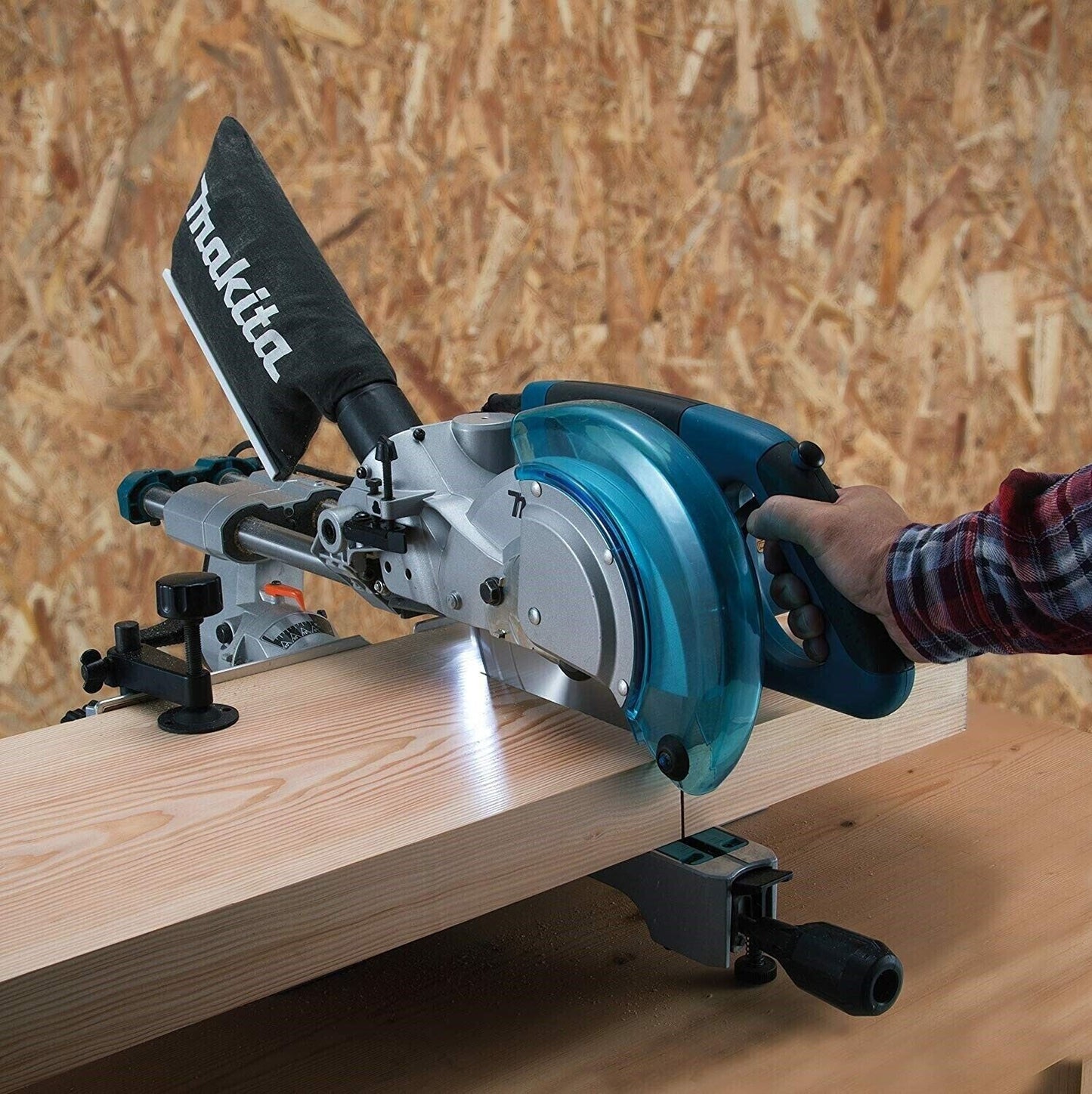 Makita LS0815FL 216mm Slide Compound Mitre Saw with Laser 240v Silver
