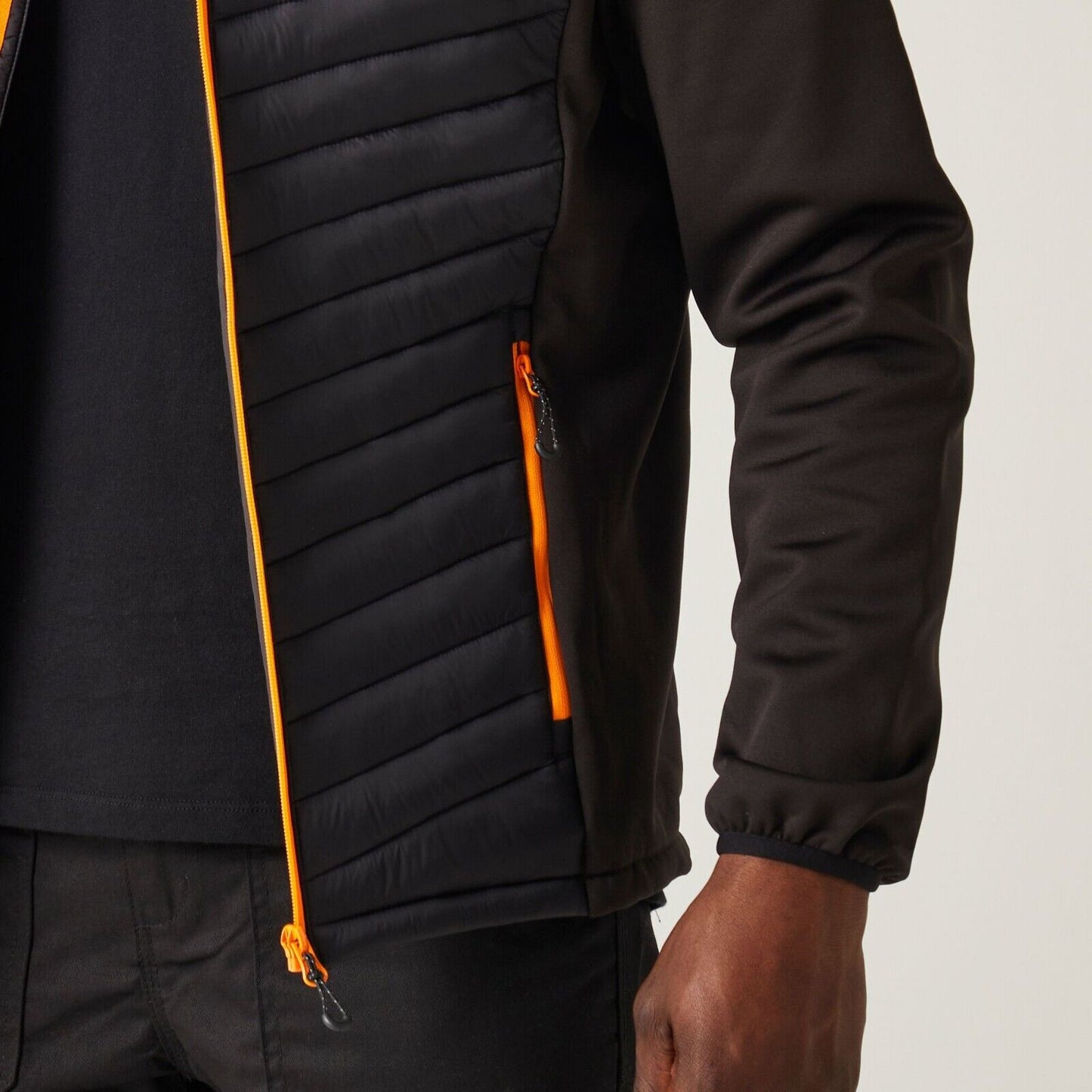 Regatta jacket TRA549 extra Large XL Black orange pop Navigate Silver
