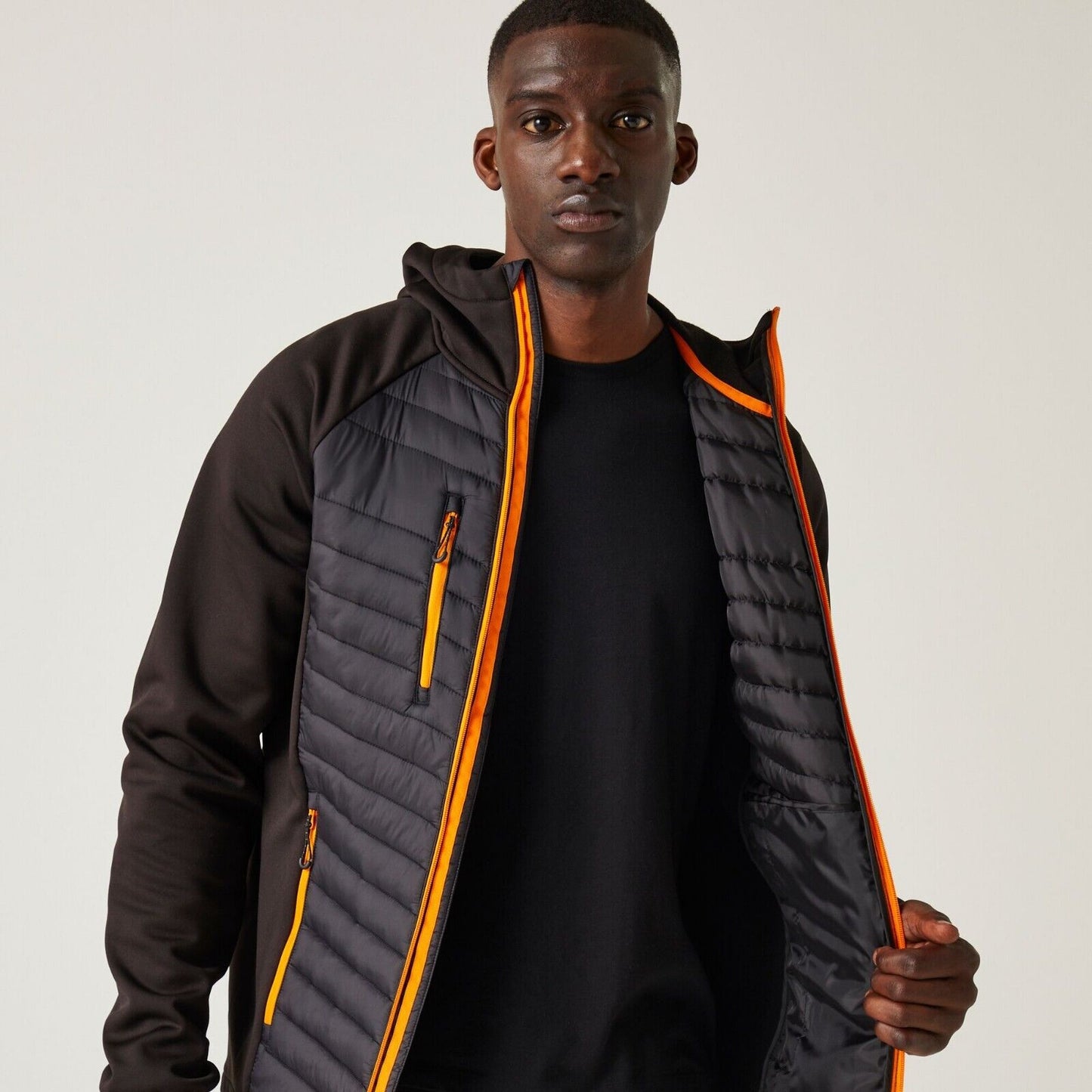 Regatta jacket TRA549 extra Large XL Black orange pop Navigate Silver