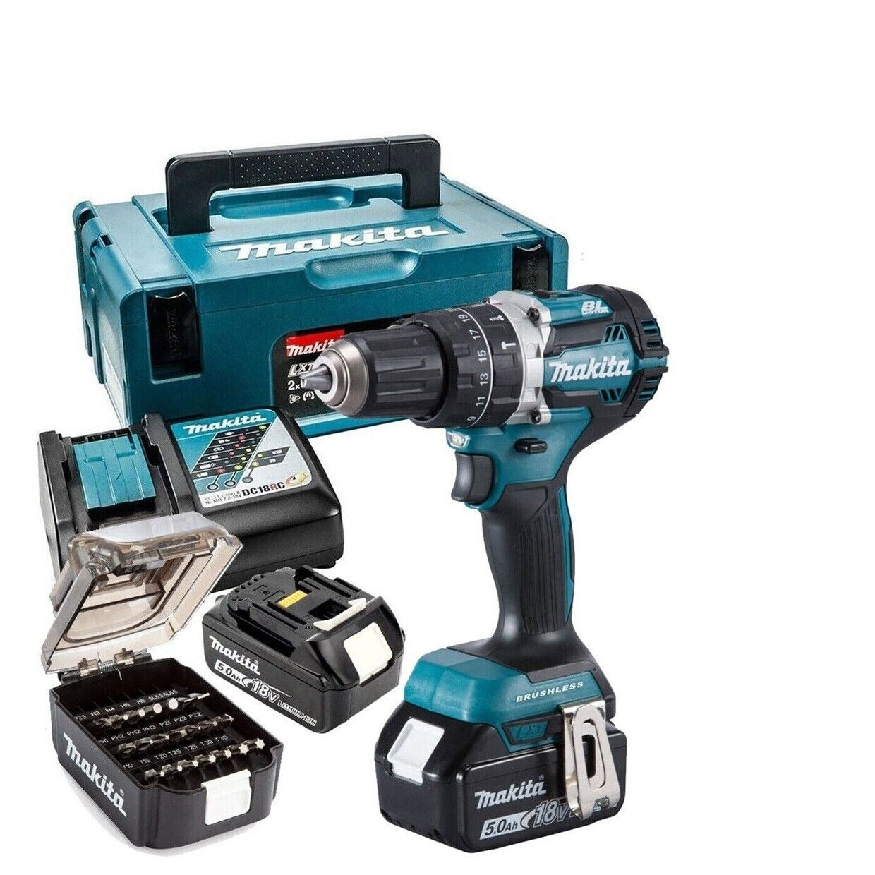 Makita Combi Drill DHP484TJX9 18V