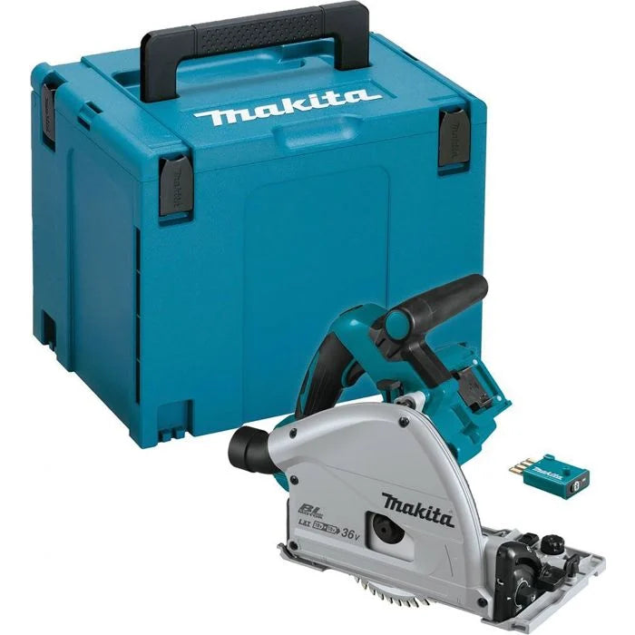 Makita Plunge Saw DSP601ZJ Bluetooth 18Vx2 165mm Circular 18v Body only in Case Gold