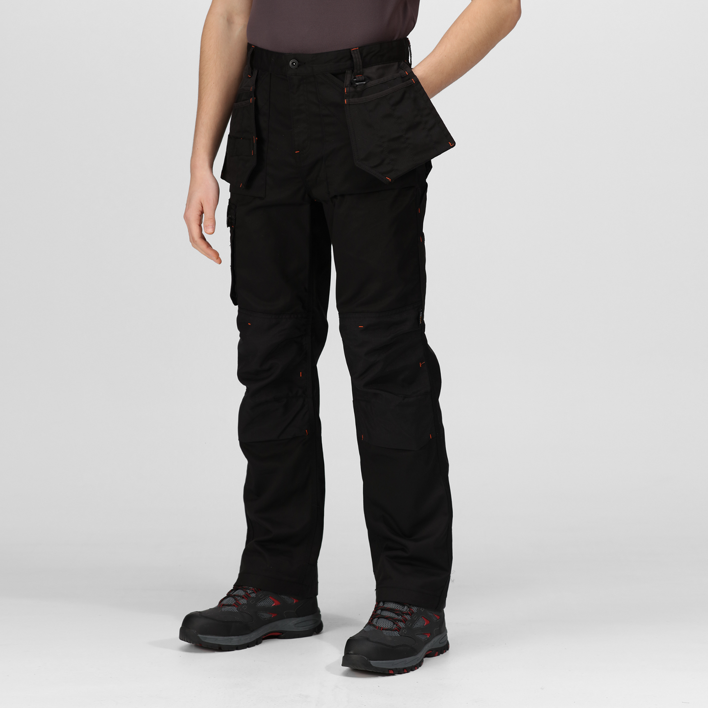 Regatta trousers work 32R TRJ387 Black Incursion Bronze