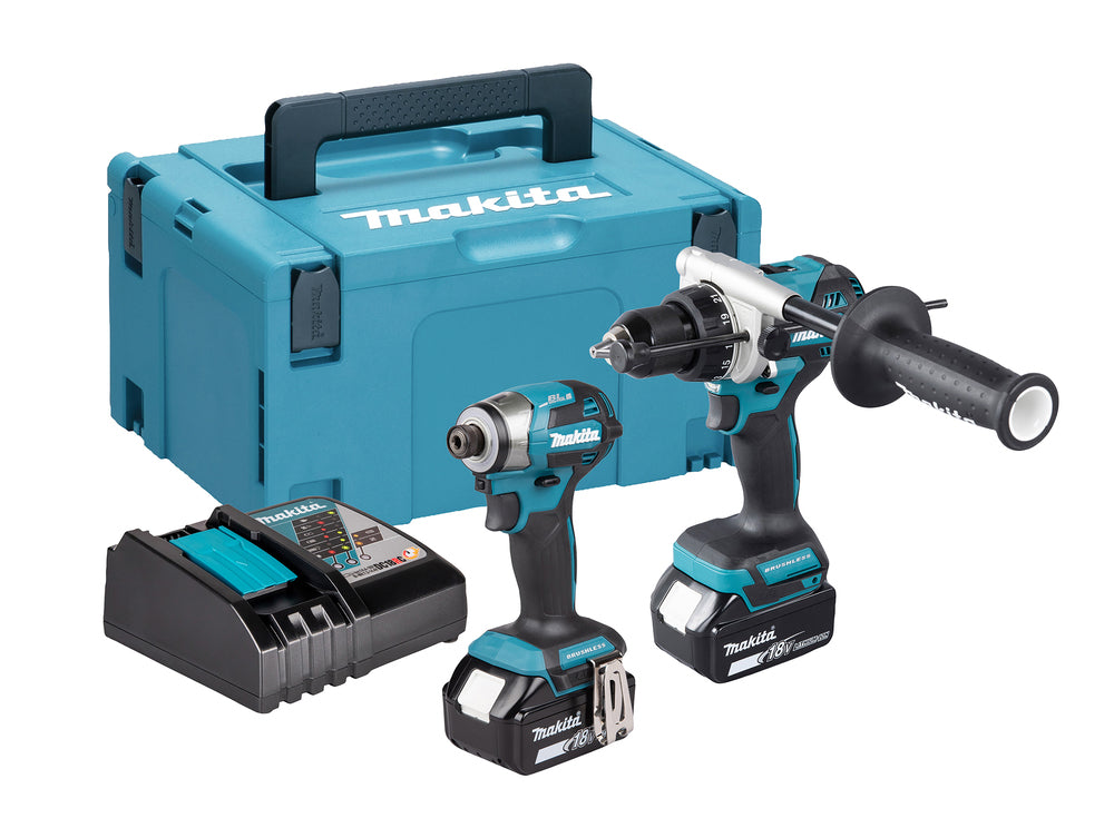 Makita DLX2516TJ 18V Combi Impact Driver 2 x 5Ah Batteries Charger Case Gold (Copy)