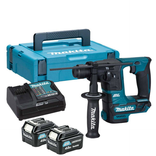 HR166DSMJ MAKITA 12V SDS DRILL 2 X 4.0AH BATS Silver