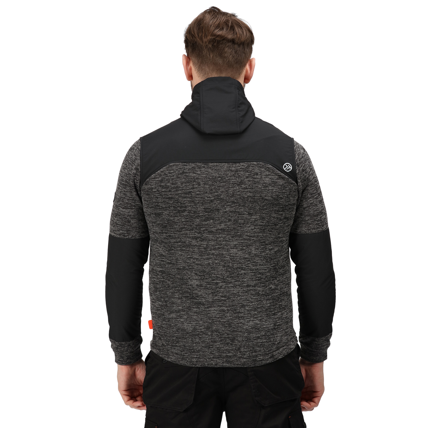 Regatta TRF624 Large hoody jacket Heist hybrid Ash Marl Black  L   Silver