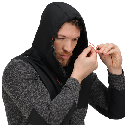 Regatta TRF624 Large hoody jacket Heist hybrid Ash Marl Black  L   Silver