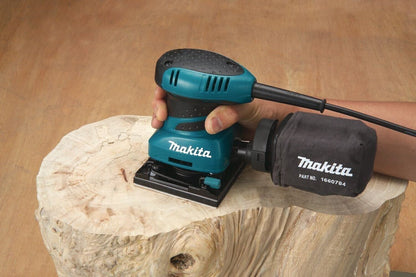 Makita BO4555 200W 1 4 sheet finishing Palm Sander 240v  Silver