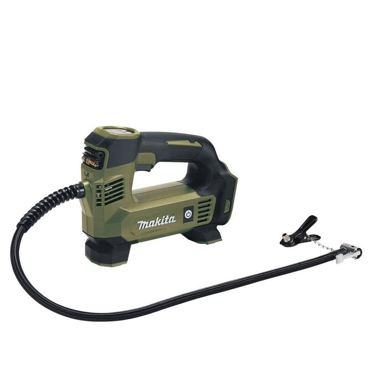 Makita DMP180ZO 18V LXT Olive Green Cordless Tyre Inflator 121 psi Body  Silver
