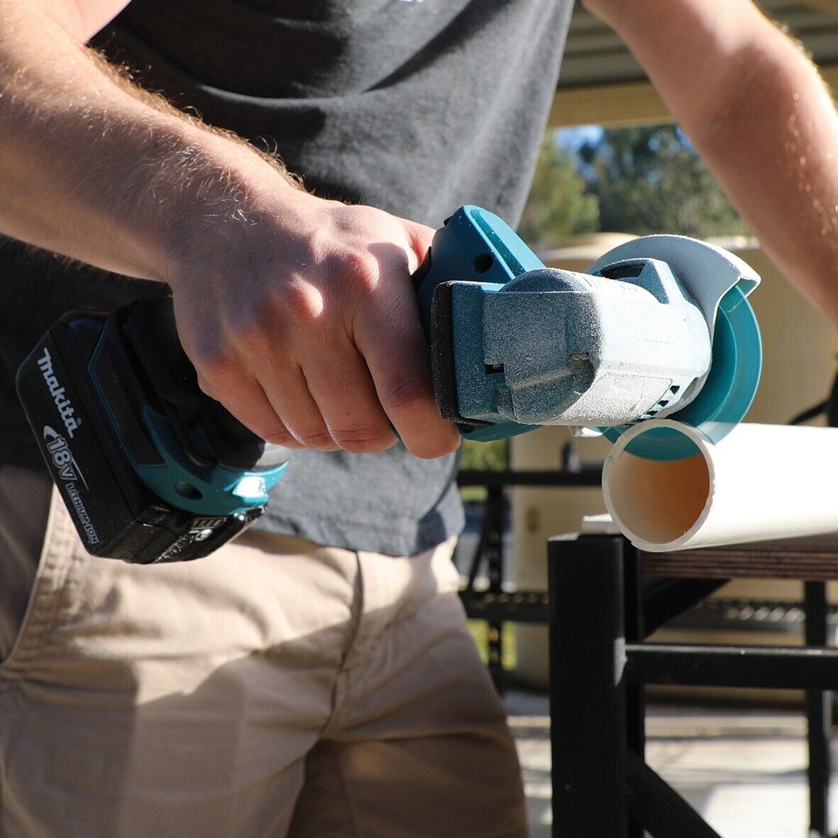 Makita grinder compact disc cutter 18v DMC300Z body only 3 discs included Silver