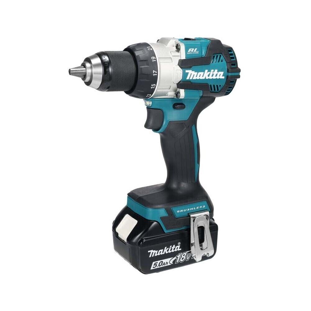 Makita Combi Drill DHP489Z 18V side