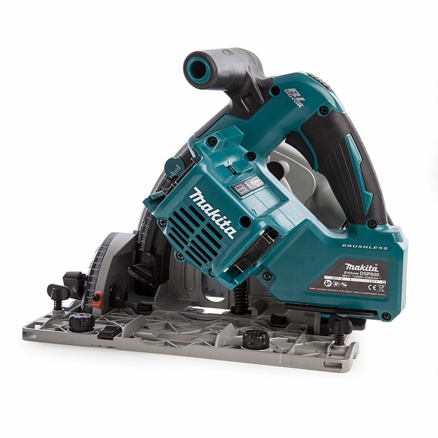 Makita Plunge Saw DSP600ZJ 18Vx2 165mm Circular 18v Body only in Case   Gold
