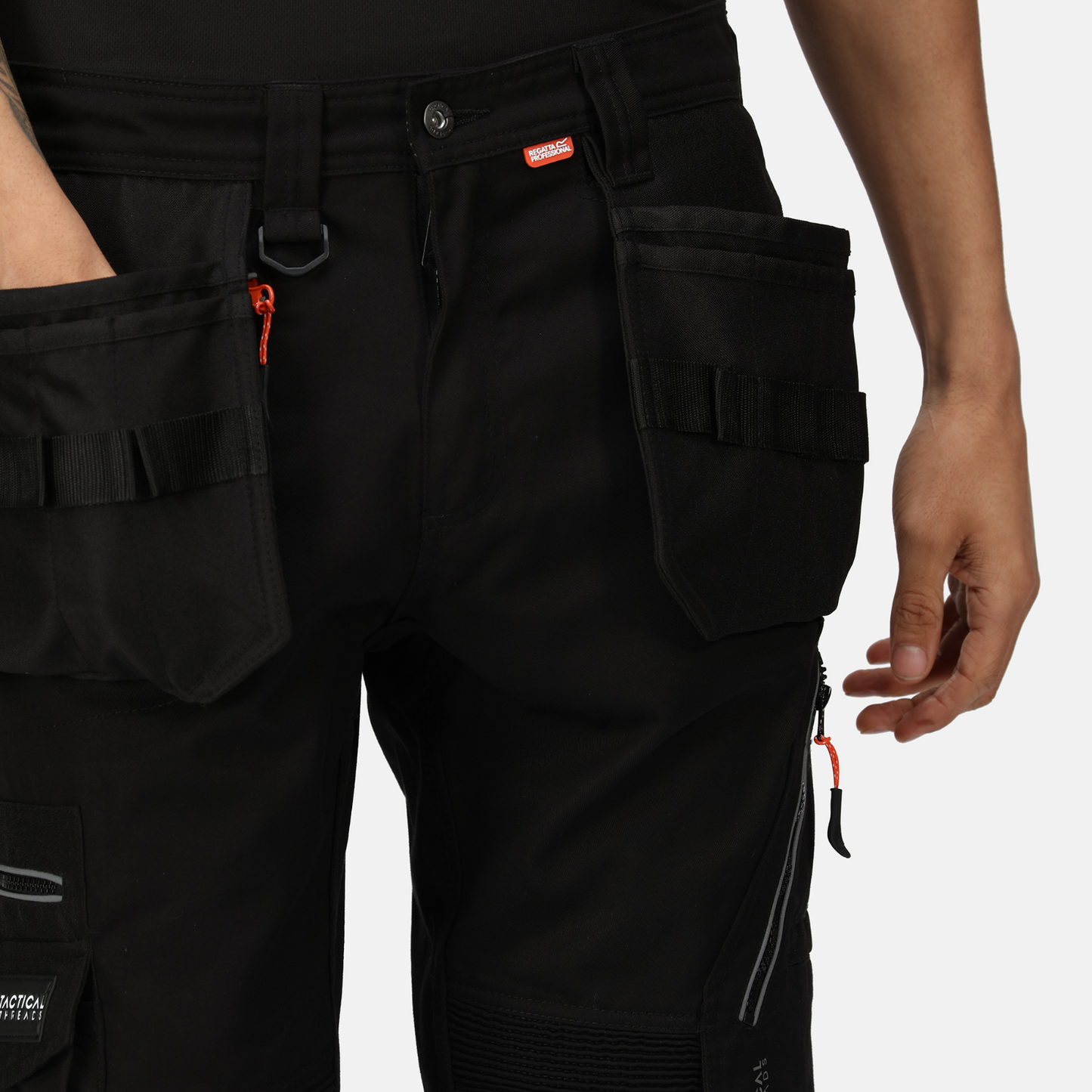 Regatta Professional TRJ367R 32R Execute Holster Trousers Workwear Work  Silver