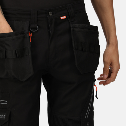 Regatta Professional TRJ367R 32R Execute Holster Trousers Workwear Work  Silver