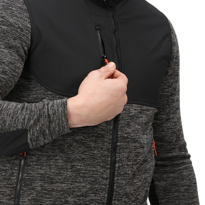 Regatta TRF624 Large hoody jacket Heist hybrid Ash Marl Black  L   Silver