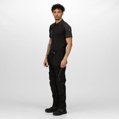 Regatta Professional TRJ367R 32R Execute Holster Trousers Workwear Work  Silver