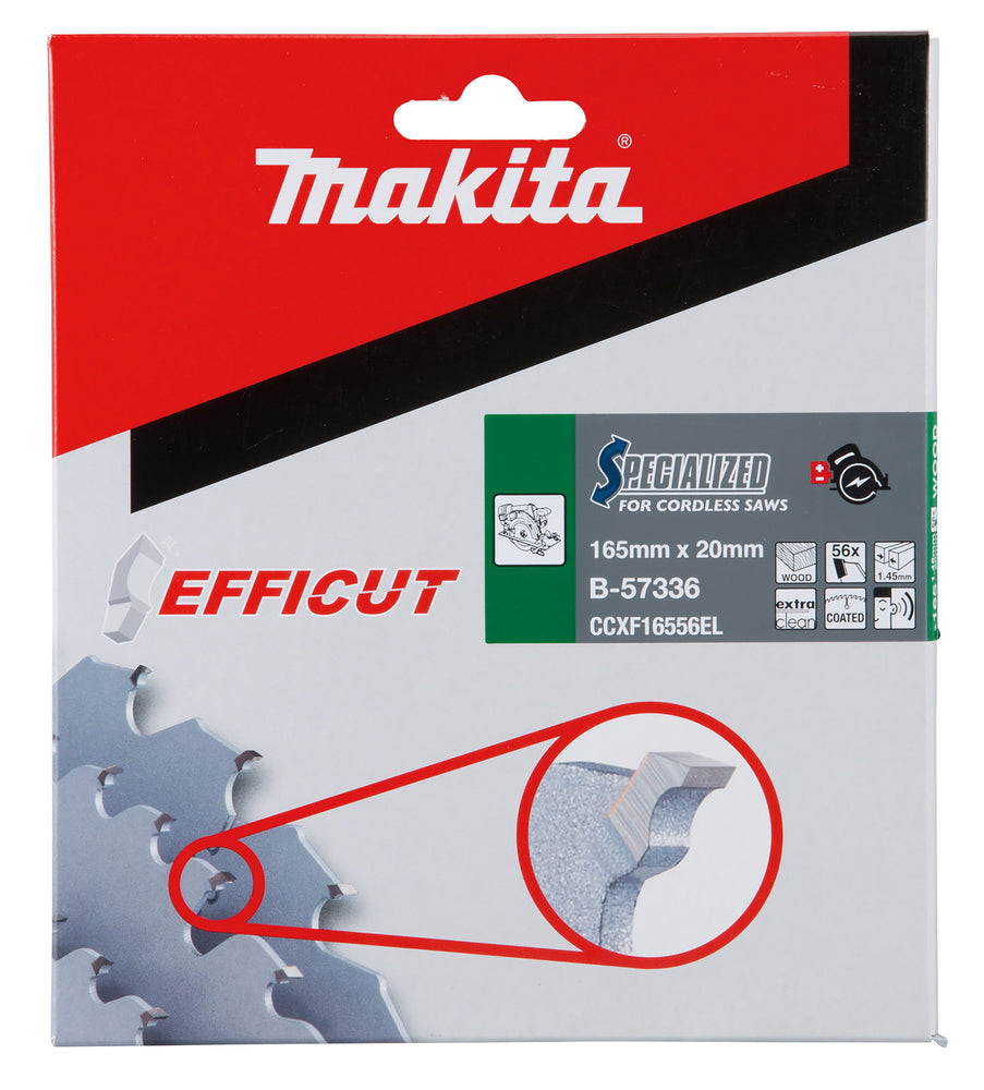 Makita B-57336 165MM X 20MM 56T Plunge saw laminate specialized efficut TCT saw blade Gold