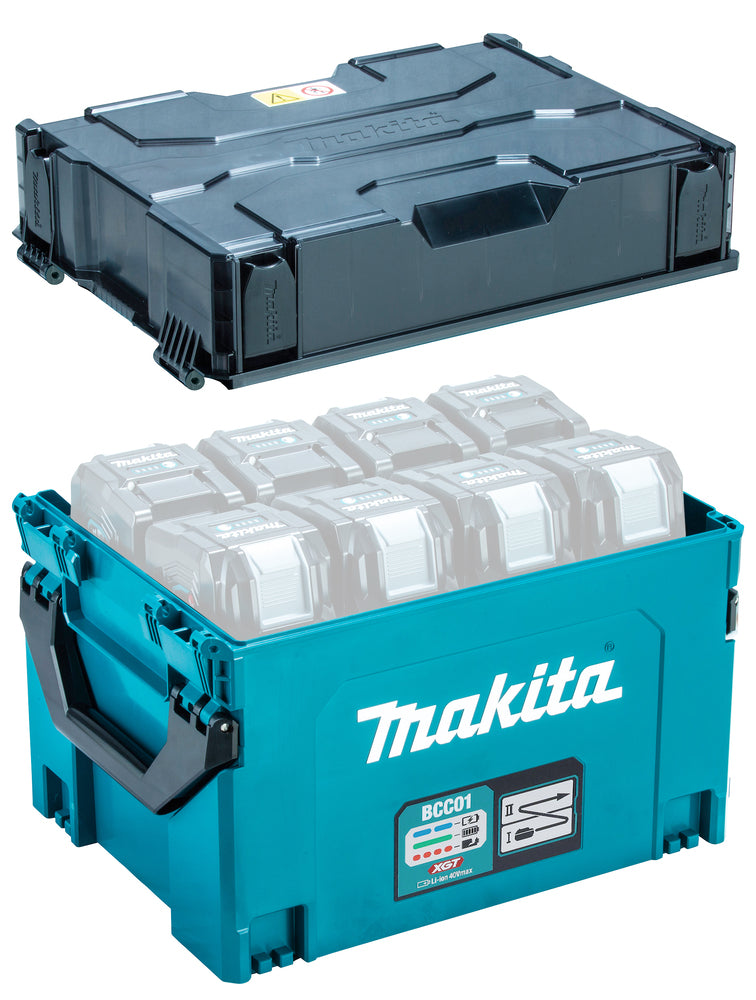 Makita 40 and 18V Charger BCC01 LXT and XGT Battery Charging Case Lithium Ion Fast Rapid 240v  Gold