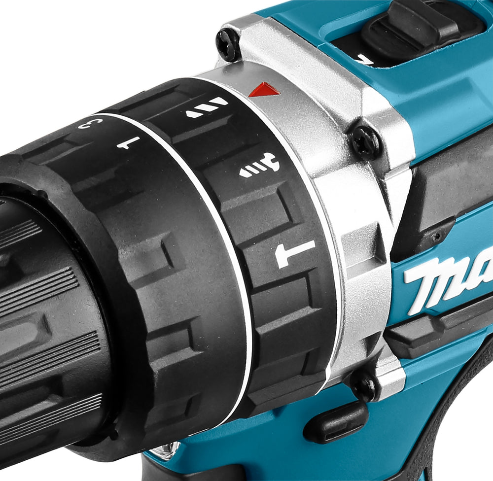 Makita DHP484RTJ 18v LXT Brushless Combi Drill 2x 5.0ah Batts (Silver)