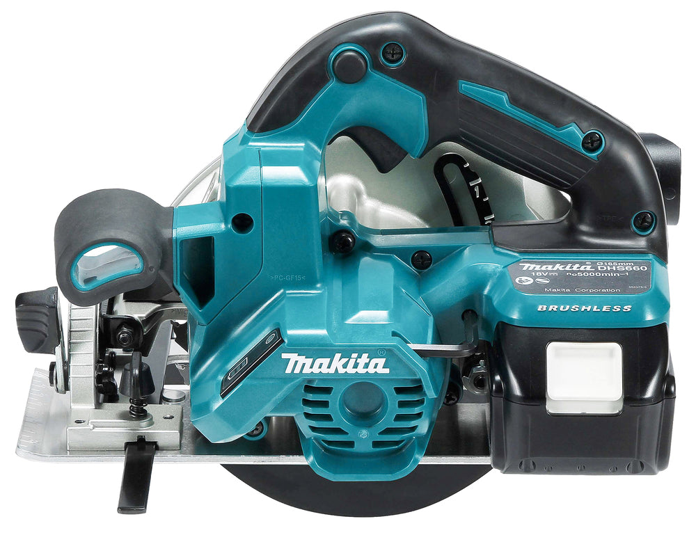Makita DHS660Z 18V LXT Li-ion Cordless Brushless Circular Saw 165mm Body  Gold