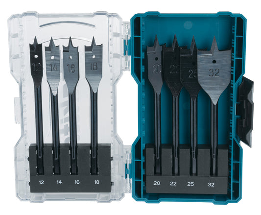 Makita Flat bit set 8 pcs E-08698 Silver