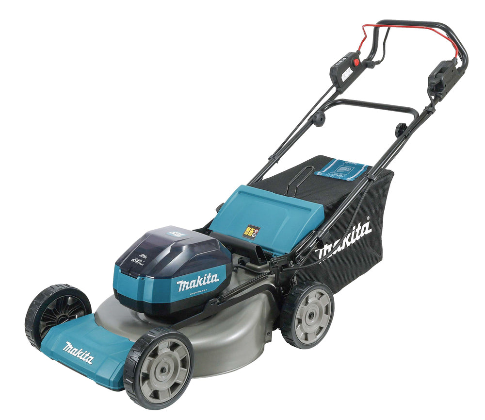 Makita lawn mower LM004JM101 Cordless SELF PROPELLED 64V 53CM 1 X 4.0AH BATTERY AND CHARGER Silver