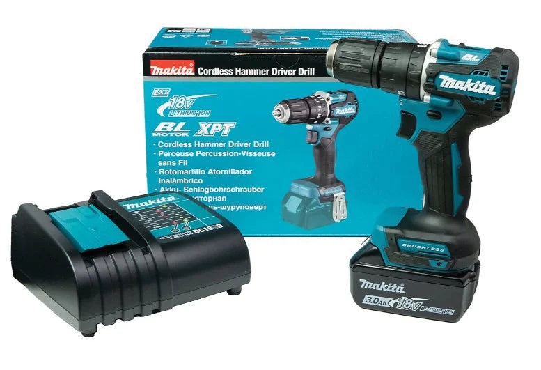 Makita DHP487SF 18V Cordless Combi Drill LXT 1 x 3.0ah battery + charger Bronze