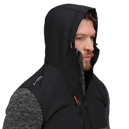 Regatta TRF624 Large hoody jacket Heist hybrid Ash Marl Black  L   Silver