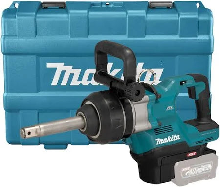 Makita TW010GZ01 40v XGT Brushless 1" Square Drive Impact Wrench Body Only In Carry Case GOLD